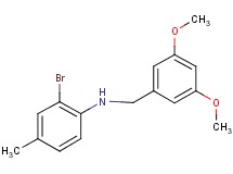 (2-bromo-4-methylphenyl)(3,5-dimethoxybenzyl)amine
