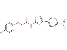 2-(4-chlorophenoxy)-N-[4-(4-nitrophenyl)-1,3-thiazol-2-yl]acetamide