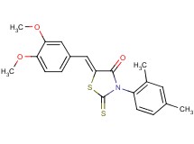 5-(3,4-dimethoxybenzylidene)-3-(2,4-dimethylphenyl)-2-thioxo-1,3-thiazolidin-4-one