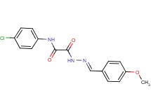 N-(4-chlorophenyl)-2-[2-(4-methoxybenzylidene)hydrazino]-2-oxoacetamide