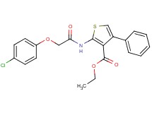 ethyl 2-{[(4-chlorophenoxy)acetyl]amino}-4-phenyl-3-thiophenecarboxylate