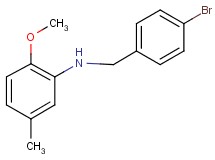 (4-bromobenzyl)(2-methoxy-5-methylphenyl)amine