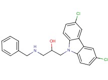 1-(benzylamino)-3-(3,6-dichloro-9H-carbazol-9-yl)-2-propanol