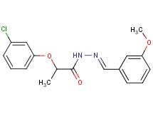 2-(3-chlorophenoxy)-N'-(3-methoxybenzylidene)propanohydrazide