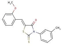 5-(2-methoxybenzylidene)-3-(3-methylphenyl)-2-thioxo-1,3-thiazolidin-4-one