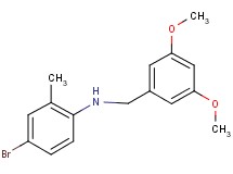 (4-bromo-2-methylphenyl)(3,5-dimethoxybenzyl)amine