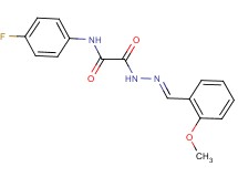 N-(4-fluorophenyl)-2-[2-(2-methoxybenzylidene)hydrazino]-2-oxoacetamide