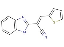 2-(1H-benzimidazol-2-yl)-3-(2-thienyl)acrylonitrile
