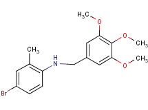 (4-bromo-2-methylphenyl)(3,4,5-trimethoxybenzyl)amine