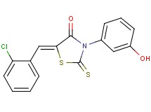 5-(2-chlorobenzylidene)-3-(3-hydroxyphenyl)-2-thioxo-1,3-thiazolidin-4-one