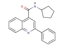 N-cyclopentyl-2-phenyl-4-quinolinecarboxamide