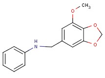 N-[(7-methoxy-1,3-benzodioxol-5-yl)methyl]aniline