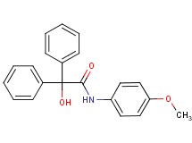 2-hydroxy-N-(4-methoxyphenyl)-2,2-diphenylacetamide