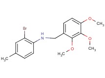(2-bromo-4-methylphenyl)(2,3,4-trimethoxybenzyl)amine