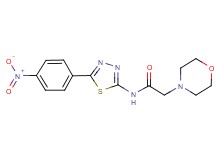 2-(4-morpholinyl)-N-[5-(4-nitrophenyl)-1,3,4-thiadiazol-2-yl]acetamide