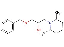 1-(benzyloxy)-3-(2,6-dimethyl-1-piperidinyl)-2-propanol hydrochloride