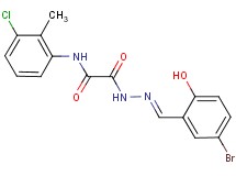 2-[2-(5-bromo-2-hydroxybenzylidene)hydrazino]-N-(3-chloro-2-methylphenyl)-2-oxoacetamide