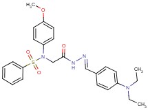 N-(2-{2-[4-(diethylamino)benzylidene]hydrazino}-2-oxoethyl)-N-(4-methoxyphenyl)benzenesulfonamide