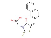 [5-(2-naphthylmethylene)-4-oxo-2-thioxo-1,3-thiazolidin-3-yl]acetic acid