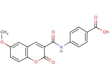 4-{[(6-methoxy-2-oxo-2H-chromen-3-yl)carbonyl]amino}benzoic acid