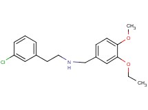 2-(3-chlorophenyl)-N-(3-ethoxy-4-methoxybenzyl)ethanamine