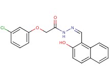 2-(3-chlorophenoxy)-N'-[(2-hydroxy-1-naphthyl)methylene]acetohydrazide