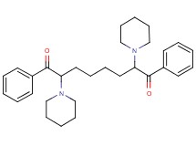 1,8-diphenyl-2,7-di-1-piperidinyl-1,8-octanedione dihydrochloride