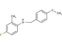 (4-fluoro-2-methylphenyl)(4-methoxybenzyl)amine