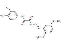 2-[2-(2,5-dimethoxybenzylidene)hydrazino]-N-(3,4-dimethylphenyl)-2-oxoacetamide