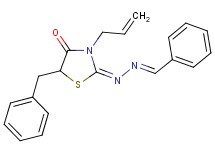 benzaldehyde (3-allyl-5-benzyl-4-oxo-1,3-thiazolidin-2-ylidene)hydrazone