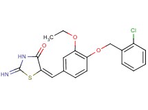 5-{4-[(2-chlorobenzyl)oxy]-3-ethoxybenzylidene}-2-imino-1,3-thiazolidin-4-one