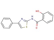 2-hydroxy-N-(4-phenyl-1,3-thiazol-2-yl)benzamide