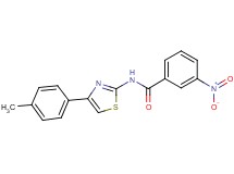 N-[4-(4-methylphenyl)-1,3-thiazol-2-yl]-3-nitrobenzamide
