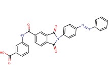3-[({1,3-dioxo-2-[4-(phenyldiazenyl)phenyl]-2,3-dihydro-1H-isoindol-5-yl}carbonyl)amino]benzoic acid