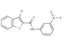 3-chloro-N-(3-nitrophenyl)-1-benzothiophene-2-carboxamide