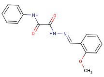 2-[2-(2-methoxybenzylidene)hydrazino]-2-oxo-N-phenylacetamide