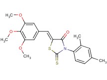 3-(2,4-dimethylphenyl)-2-thioxo-5-(3,4,5-trimethoxybenzylidene)-1,3-thiazolidin-4-one