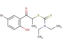 2-(5-bromo-2-hydroxyphenyl)-1-methyl-2-oxoethyl diethyldithiocarbamate
