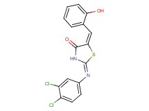 2-[(3,4-dichlorophenyl)imino]-5-(2-hydroxybenzylidene)-1,3-thiazolidin-4-one