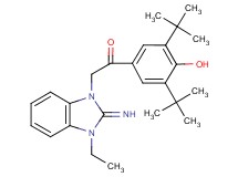 1-(3,5-di-tert-butyl-4-hydroxyphenyl)-2-(3-ethyl-2-imino-2,3-dihydro-1H-benzimidazol-1-yl)ethanone hydrochloride