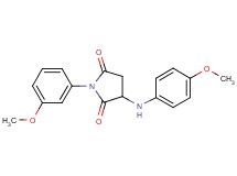 1-(3-methoxyphenyl)-3-[(4-methoxyphenyl)amino]-2,5-pyrrolidinedione