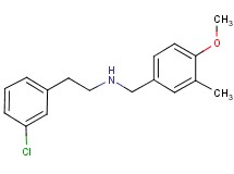 2-(3-chlorophenyl)-N-(4-methoxy-3-methylbenzyl)ethanamine