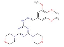 3,4,5-trimethoxybenzaldehyde (4,6-di-4-morpholinyl-1,3,5-triazin-2-yl)hydrazone