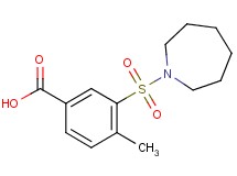 3-(1-azepanylsulfonyl)-4-methylbenzoic acid