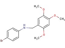 (4-bromophenyl)(2,4,5-trimethoxybenzyl)amine