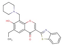 3-(1,3-benzothiazol-2-yl)-6-ethyl-7-hydroxy-8-(1-piperidinylmethyl)-4H-chromen-4-one