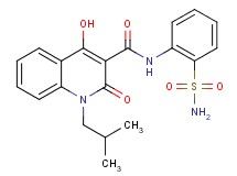N-[2-(aminosulfonyl)phenyl]-4-hydroxy-1-isobutyl-2-oxo-1,2-dihydro-3-quinolinecarboxamide