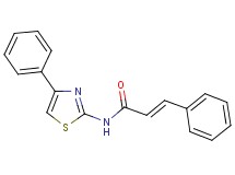 3-phenyl-N-(4-phenyl-1,3-thiazol-2-yl)acrylamide