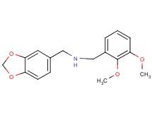 (1,3-benzodioxol-5-ylmethyl)(2,3-dimethoxybenzyl)amine