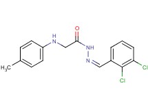 N'-(2,3-dichlorobenzylidene)-2-[(4-methylphenyl)amino]acetohydrazide